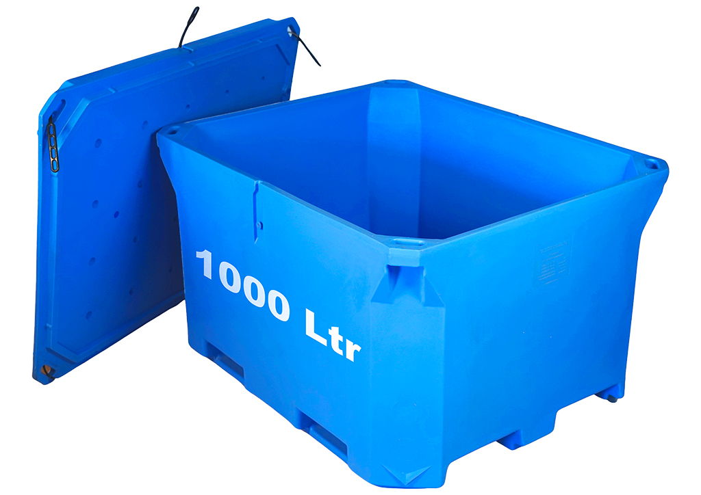 1000 Ltr Insulated Fish Bin — photo 1